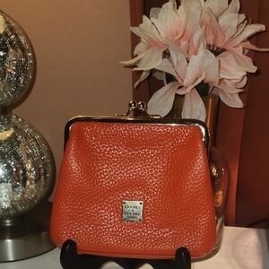 Dooney & Bourke Orange Leather Kisslock Women's